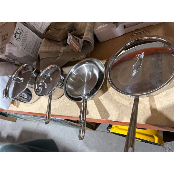 Allclad Metal Crafters Stainless Steel Pots and Pans Cookware Set - 8-Piece