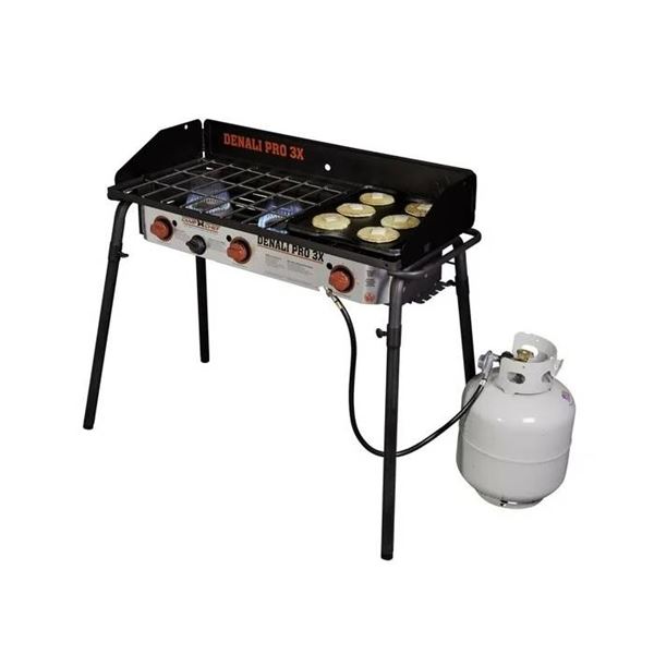Camp Chef Denali Pro 3X Three-Burner Stove Outdoor Cooking System