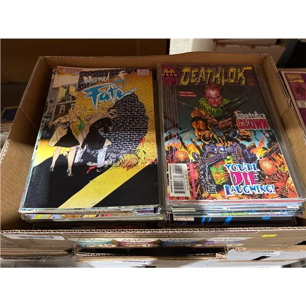 Box Lot of Assorted Vintage & Current Comic Books