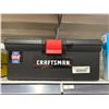 Image 2 : Craftsman Black Plastic Tool Box With Removable Tray