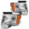 Image 1 : ADCARLIGHTS 2009 2010 2011 2012 2013 2014 Ford F150 Pickup Headlight Assembly for 09-14 Ford F150 Cl