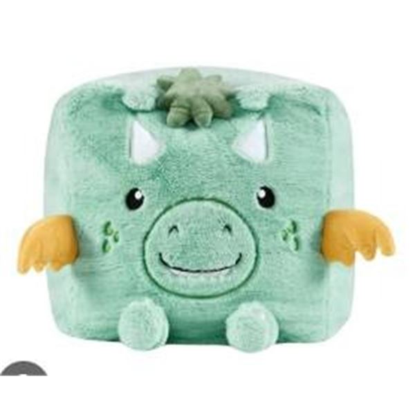 Urban Habitat Kids 12x12x12 Inch Animal Pouf – Green Dinosaur Design