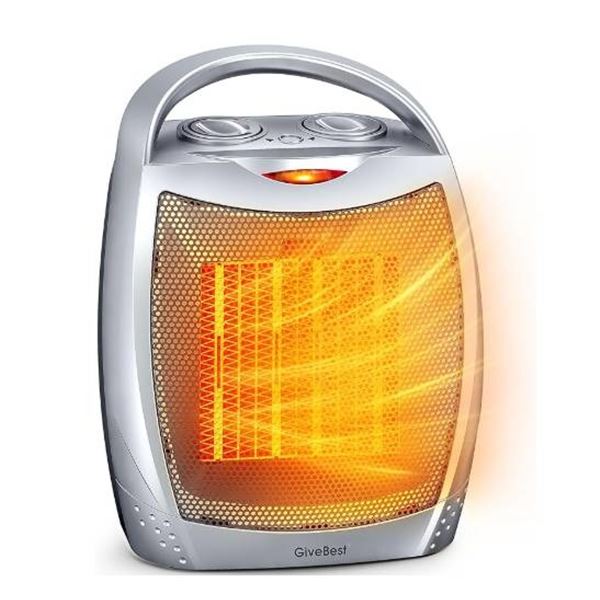 Brightown Ceramic Heater with Overheat Safety Shutoff