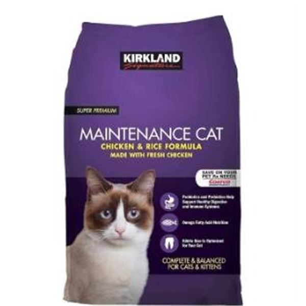 Kirkland Maintenance Cat Food Chicken and Rice Formula, 9.07 kg