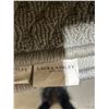 Image 2 : Laura Ashley Gray Textured Bathroom Rug Set with Tags