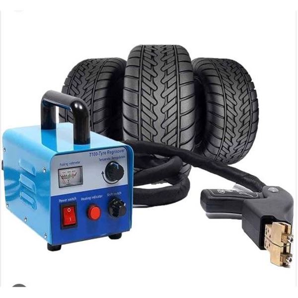 CALISTOUK Tire Groover Machine 400W 110V with 20 Cutting Blades