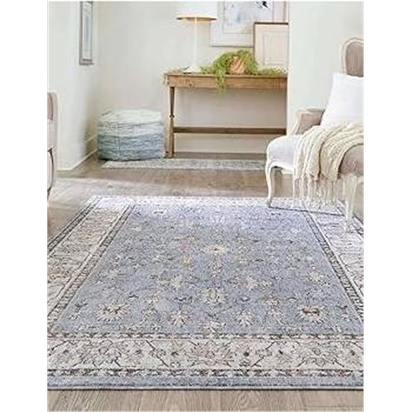 Riviera Home Micro Polyester Pile Rug with Non-Skid Backing