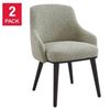 Image 1 : Aiden and Ivy 2-Pack Fabric Dining Chairs With Multi-Density Foam