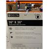 Image 3 : Delta Classic 500 36 in. x 36 in. Shower Base Model B12135-3636-WH