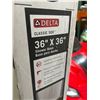 Image 4 : Delta Classic 500 36 in. x 36 in. Shower Base Model B12135-3636-WH