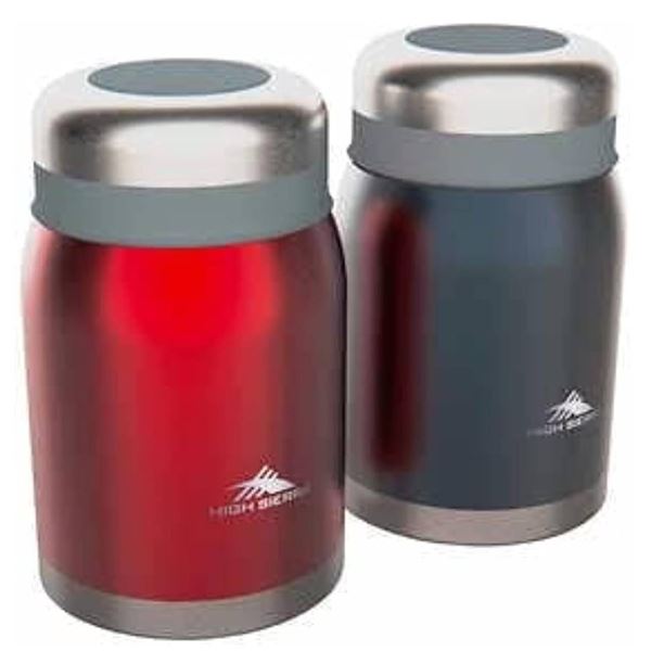 High Sierra Set of Two 710 mL (24 oz) Vacuum Insulated Stainless Steel Food Jars