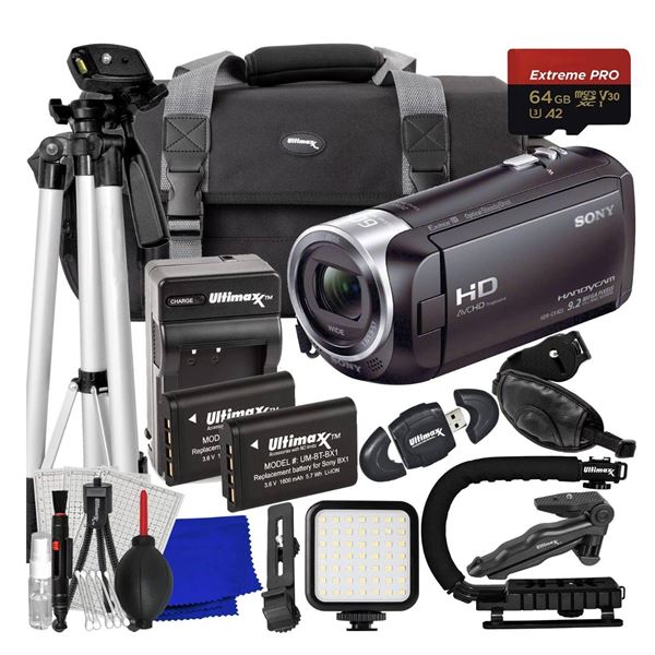 Sony HDR-CX405 Handycam Camcorder with Accessories Bundle ** Accessories May Vary From Stock Photo**
