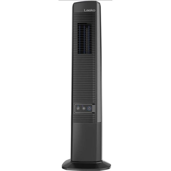 Lasko Weather Shield 106.7 cm (42 in.) Outdoor / Indoor Tower Fan, Black