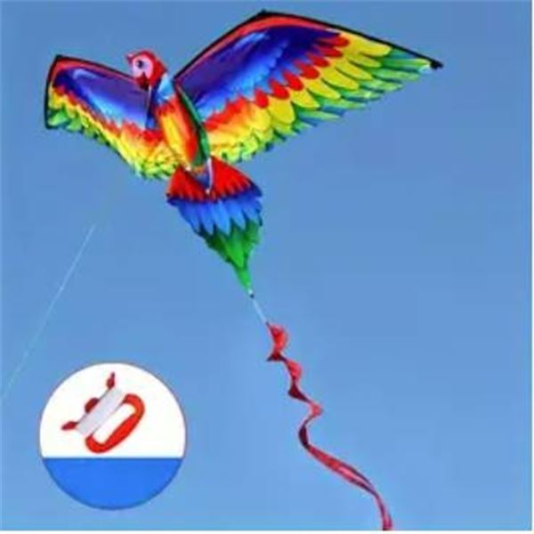 Supersized Nylon 3-D Kite with 78-Inch Wingspan Featuring Parrot Design **May Vary From Stock Photo*