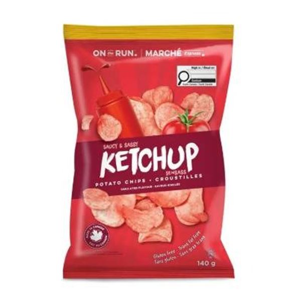 On the Run Ketchup Flavoured Chips 16 x 140g