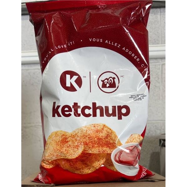Couche-Tard Circle K Ketchup Potato Chips 180g x 8ct (328531)