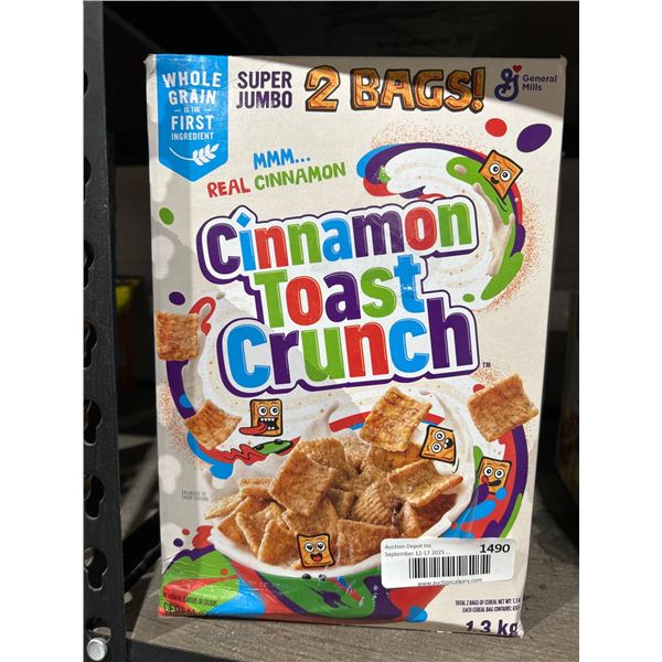 Cinnamon Toast Crunch Cereal, 1.3 kg (Two Bags), General Mills
