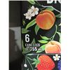Image 4 : Origin Organic Sparkling Water with Juice, Peach and Berry, 6 Cans of 355mL Each