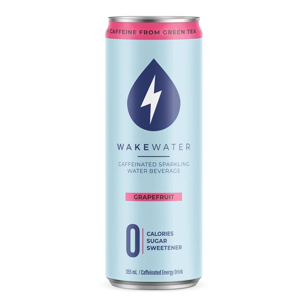 WakeWater Grapefruit Sparkling Water 12 x 355ml Cans
