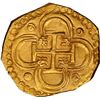 Image 2 : SPAIN, Seville, gold cob 2 escudos, Philip II, 1591/0 date to right assayer H below denomination II 