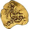 Image 2 : SPAIN, Seville, gold cob 8 escudos, Charles II, 1680/74 S, unique (unlisted), NGC AU 50, finest and 
