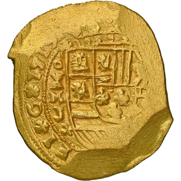 MEXICO, Mexico City, gold cob 8 escudos, 1713 J, NGC MS 62 (1715 Fleet Shipwreck Label), ex-McGregor