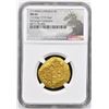 Image 4 : MEXICO, Mexico City, gold cob 4 escudos, 1713 J, NGC MS 64 (1715 Fleet Shipwreck Label), ex-McGregor
