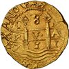 Image 1 : PERU, Lima, gold cob 8 escudos, 1711 M, NGC MS 63 (1715 Fleet Shipwreck Label), ex-Katz (cover coin)