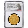 Image 4 : PERU, Lima, gold cob 8 escudos, 1712 M, flipover double-strike, NGC MS 64 (1715 Fleet Shipwreck Labe