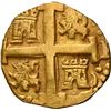 Image 2 : PERU, Lima, gold cob 4 escudos, 1750 R, mule with 8E cross side, NGC MS 62 (Shipwreck Blue Label), e