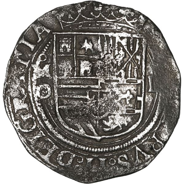 MEXICO, Mexico City, cob 4 reales, Philip II, assayer O below mintmark oM to left, denomination o-II