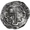 Image 2 : BOLIVIA, Potosí, cob 8 reales, Philip IV, assayer T (early 1630s), "hunched over" lions.