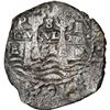 Image 1 : BOLIVIA, Potosí, cob 8 reales, 1654 E, •PH• at top, •8• above cr