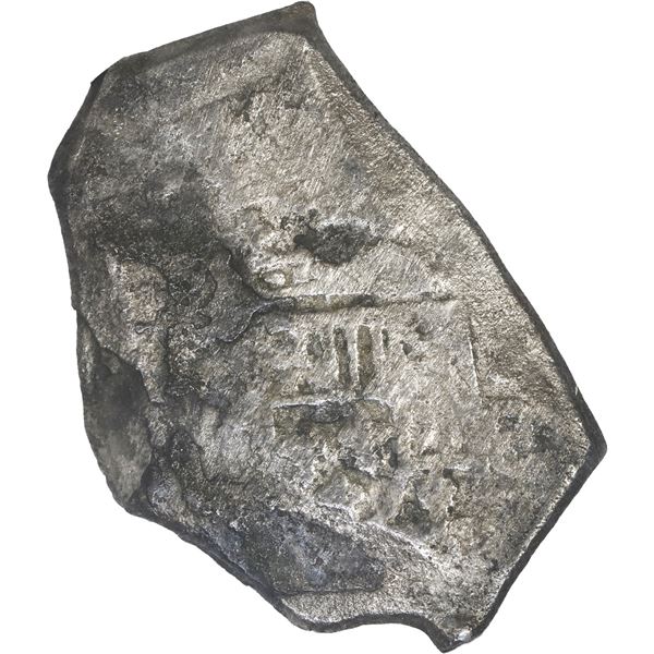 MEXICO, Mexico City, cob 8 reales, (1714) (J), new-style shield, old-style cross, NGC VF details / s