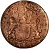 Image 2 : INDIA (British), Madras Presidency, copper X cash, 1808, complete obverse brockage error, unique.