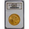 Image 3 : UNITED STATES, San Francisco mint, gold Coronet Liberty Head double eagle ($20), 1865-S, NGC MS 62 /