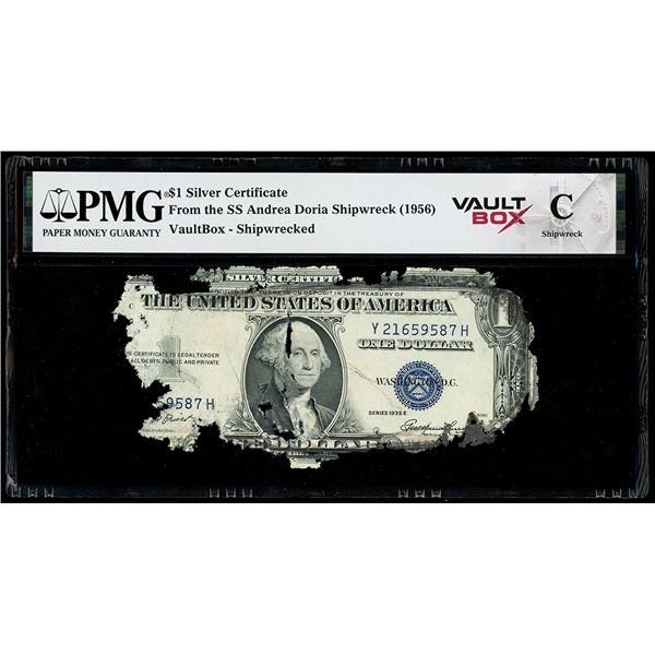 UNITED STATES, $1 silver certificate, series 1935E, serial Y21659587H, Priest-Humphrey, PMG Vaultbox