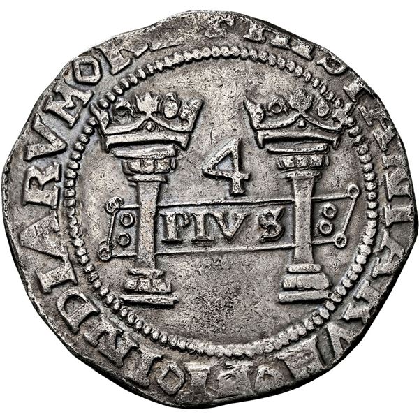 MEXICO, Mexico City, 4 reales, Charles-Joanna, "Early Series," assayer P to right, mintmark M to lef