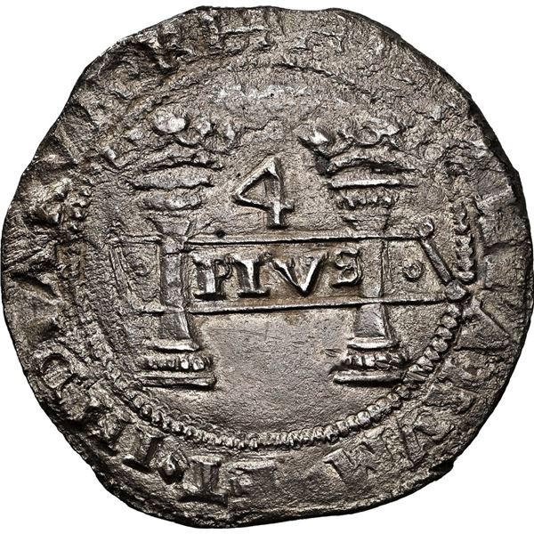 MEXICO, Mexico City, 4 reales, Charles-Joanna, "Early Series," assayer F to right, mintmark M to lef