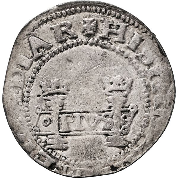 MEXICO, Mexico City, 1 real, Charles-Joanna, "Early Series," assayer P to right, mintmark M to left