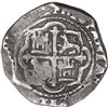 Image 2 : MEXICO, Mexico City, cob 8 reales, Philip III, assayer F (pre-dated type), figure-8 ornaments in leg
