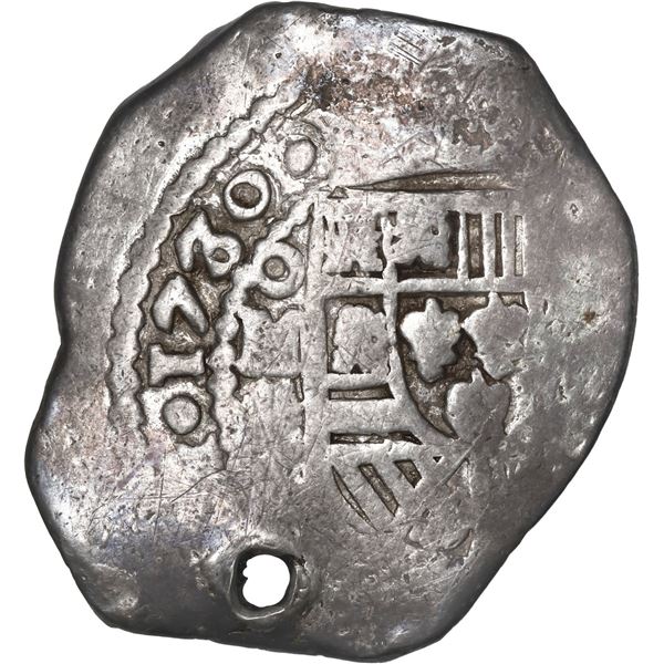 MEXICO, Mexico City, cob 8 reales, 1730, assayer not visible, ex-Hubbard.