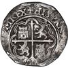 Image 2 : MEXICO, Mexico City, cob 4 reales, Philip II, assayer O below mintmark oM to left, denomination o-II