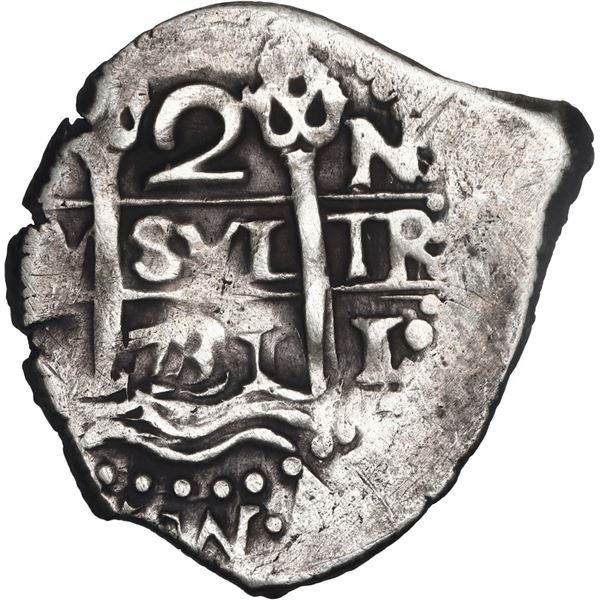 PERU, Lima, cob 2 reales, 1731 N.