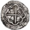 Image 2 : BOLIVIA, Potosí, cob 8 reales, Philip II, assayer B (1st period).