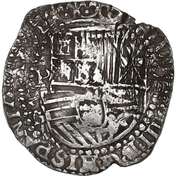BOLIVIA, Potosí, cob 8 reales, Philip III, assayer B, rare.
