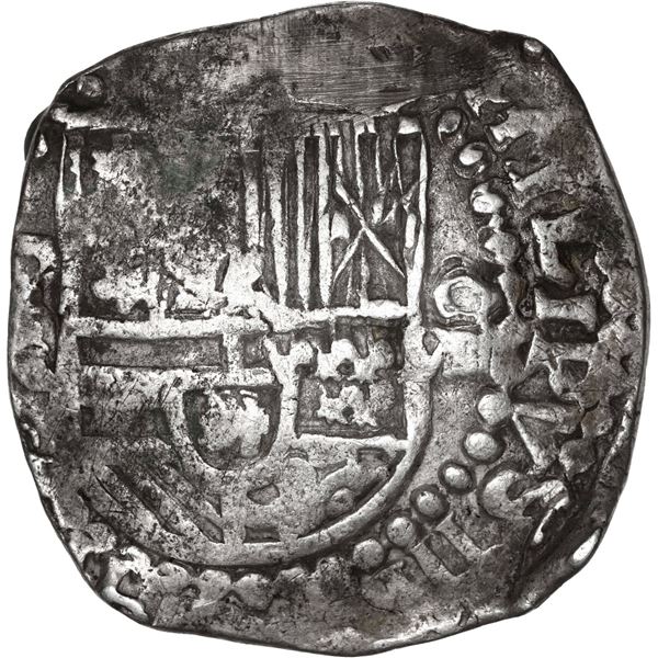 BOLIVIA, Potosí, cob 8 reales, Philip III, assayer C, rare.