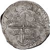 Image 2 : BOLIVIA, Potosí, cob 8 reales, 1618 PAL, rare, PCGS VF details / saltwater damage, ex-Atocha Researc
