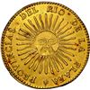 Image 1 : ARGENTINA (River Plate Provinces), La Rioja mint, gold 8 escudos, 1833 P, NGC AU details / repaired.