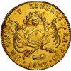 Image 2 : ARGENTINA (River Plate Provinces), La Rioja mint, gold 8 escudos, 1833 P, NGC AU details / repaired.
